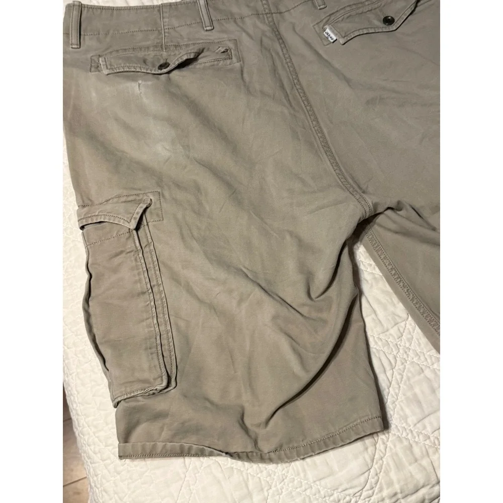 Levis Mens Cargo Shorts Khaki Tan White Tab Utility Relaxed Fit W38